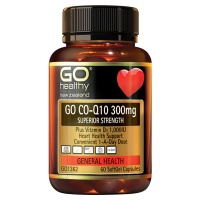 GO Healthy Go Co-Q10 300mg Superior strength 60 Softgel caps...
