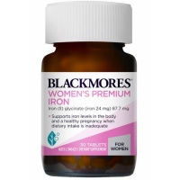 Blackmores Women's Premium Iron 30 Tablets EXP.2024.1