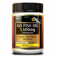 GO Healthy Go Fish Oil 1500mg Odourless 210 softgel capsules...