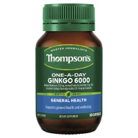 Thompson's One-a-Day Ginkgo 6000 60 Capsules EXP.2025.10